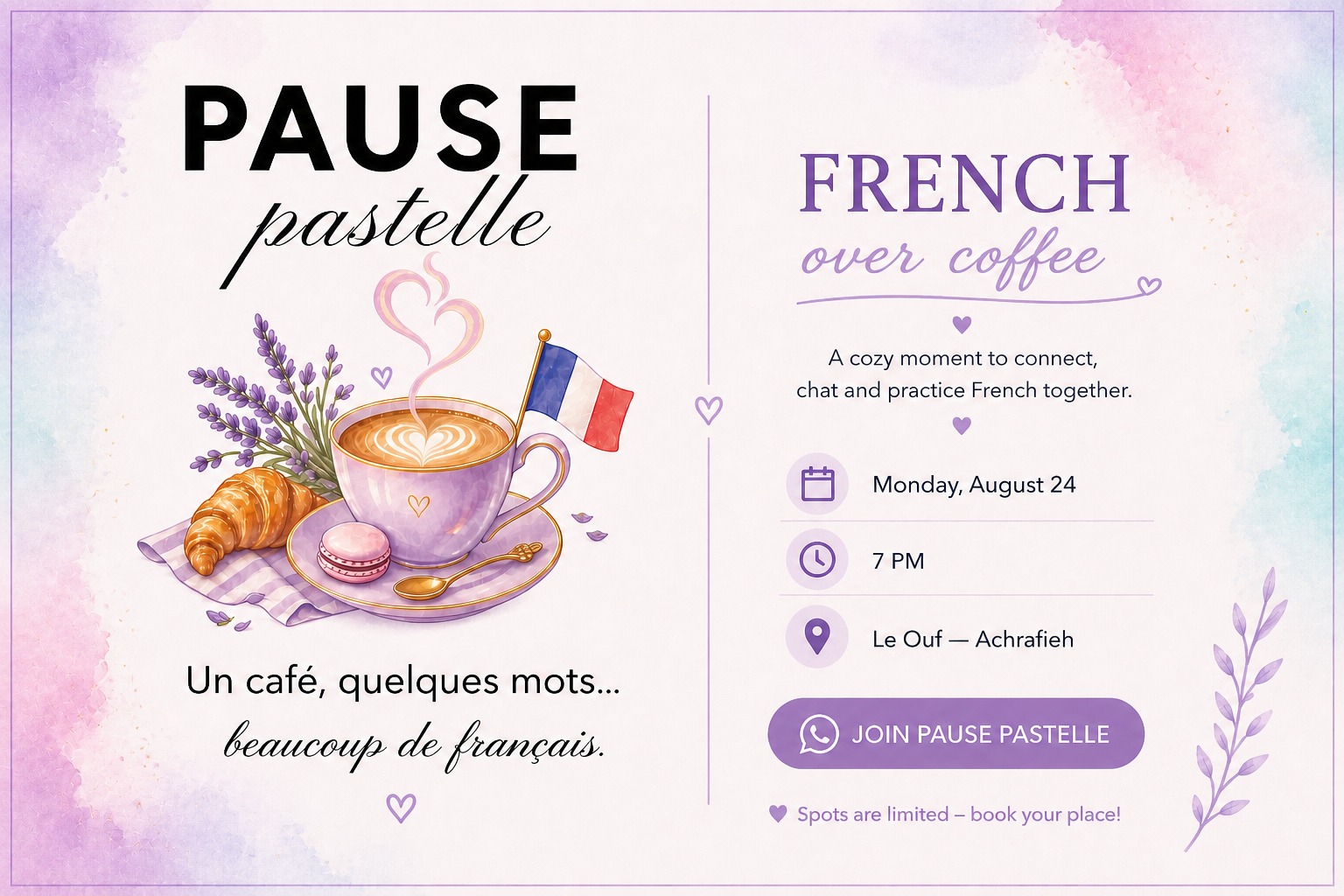 Pastelle event styling