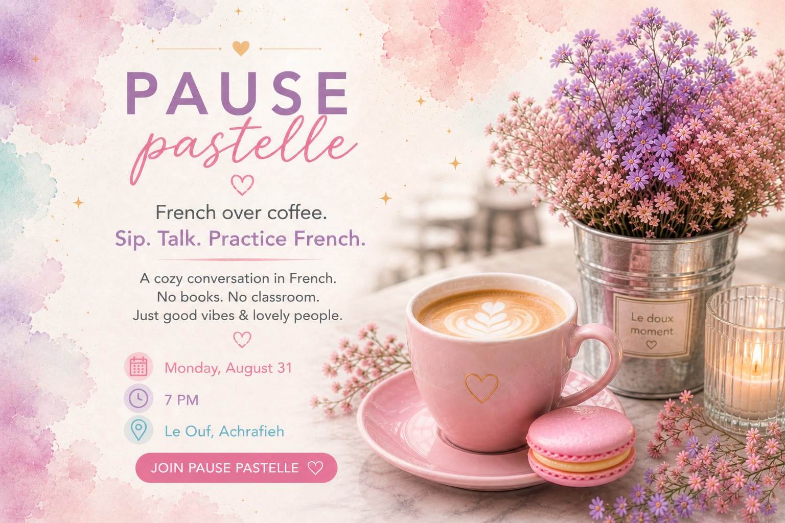 Pastelle event styling